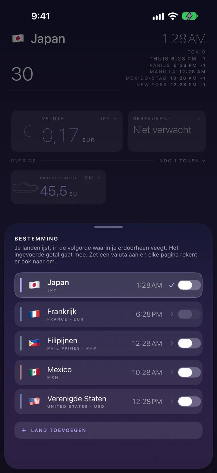 152 landen, elk met een eigen kleur.