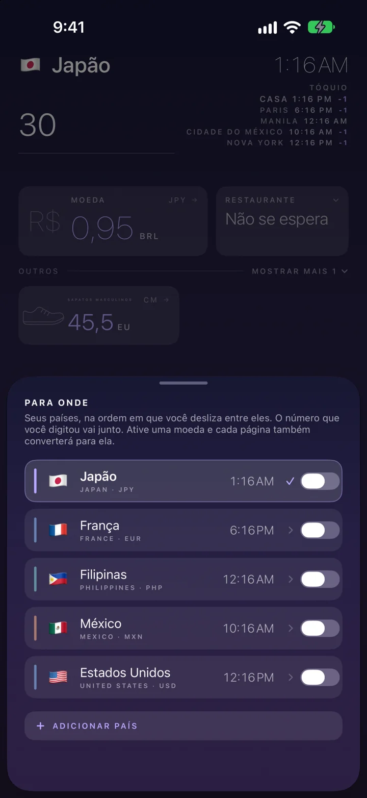 152 países, cada um com sua própria cor.